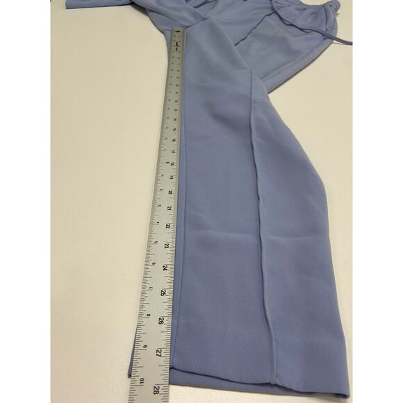 Nine West Slim Straight Blue Track Pants Drawstring Plus Size 14 Stretch Elastic - Picture 8 of 9